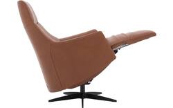 Goossens excellent relaxstoel lecce bruin leer - 8231287-01