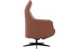 Goossens excellent relaxstoel lecce bruin leer - 8231287-01