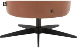 Goossens excellent relaxstoel lecce bruin leer - 8231287-01