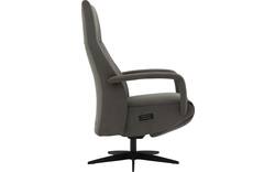 Goossens excellent relaxstoel loreto grijs micro leer - 8231288-01