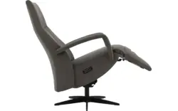 Goossens excellent relaxstoel loreto grijs micro leer - 8231288-01