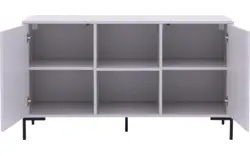 Goossens basic dressoir madrid grijs melamine - 8231293-goossens-basic-madrid-dressoir-melamine-01