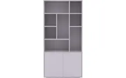 Goossens basic buffetkast madrid grijs melamine - 8231297-goossens-basic-madrid-buffetkast-melamine-01