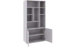 Goossens basic buffetkast madrid grijs melamine - 8231297-goossens-basic-madrid-buffetkast-melamine-01