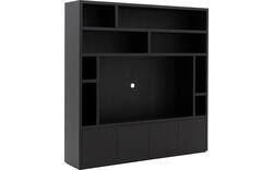 Goossens tv meubel barcelona zwart eiken - 8231367-02