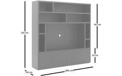 Goossens tv meubel barcelona zwart eiken - 8231367-05