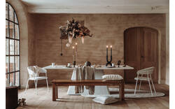 Goossens eettafel stone wit beton - 8231384-01