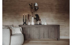 Goossens dressoir clear donker bruin eiken - 8231387-01