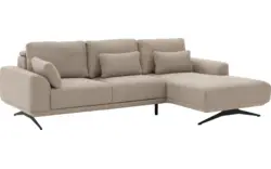 Goossens excellent loungebank princess beige stof - 8231518-gespiegeld-01