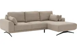 Goossens excellent loungebank princess beige stof - 8231518-gespiegeld-01