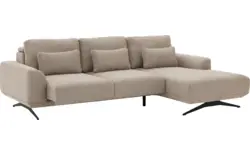Goossens excellent loungebank princess beige stof - 8231518-gespiegeld-01