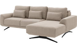 Goossens excellent loungebank princess beige stof - 8231518-gespiegeld-01