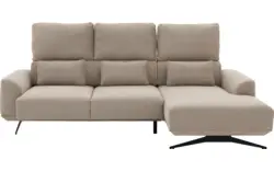 Goossens excellent loungebank princess beige stof - 8231518-gespiegeld-01
