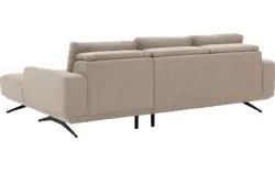 Goossens excellent loungebank princess beige stof - 8231518-gespiegeld-01