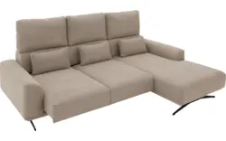 Goossens excellent loungebank princess beige stof - 8231518-gespiegeld-01