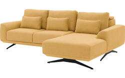 Goossens excellent loungebank princess geel stof - 8231520-gespiegeld-01