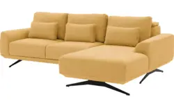 Goossens excellent loungebank princess geel stof - 8231520-gespiegeld-01