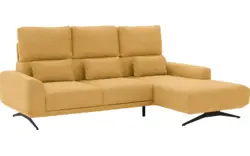Goossens excellent loungebank princess geel stof - 8231520-gespiegeld-01