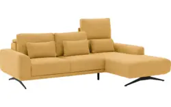 Goossens excellent loungebank princess geel stof - 8231520-gespiegeld-01