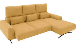 Goossens excellent loungebank princess geel stof - 8231520-gespiegeld-01