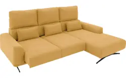 Goossens excellent loungebank princess geel stof - 8231520-gespiegeld-01