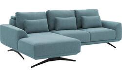 Goossens excellent loungebank princess blauw stof - 8231522-01
