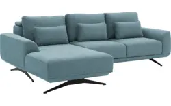 Goossens excellent loungebank princess blauw stof - 8231522-01