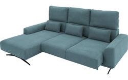 Goossens excellent loungebank princess blauw stof - 8231522-01