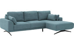 Goossens excellent loungebank princess blauw stof - 8231522-gespiegeld-01
