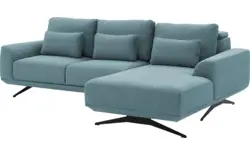 Goossens excellent loungebank princess blauw stof - 8231522-gespiegeld-01