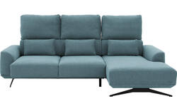 Goossens excellent loungebank princess blauw stof - 8231522-gespiegeld-01