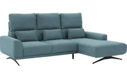 Goossens excellent loungebank princess blauw stof - 8231522-gespiegeld-01