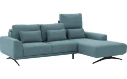 Goossens excellent loungebank princess blauw stof - 8231522-gespiegeld-01