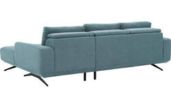Goossens excellent loungebank princess blauw stof - 8231522-gespiegeld-01