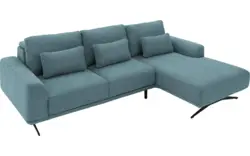 Goossens excellent loungebank princess blauw stof - 8231522-gespiegeld-01