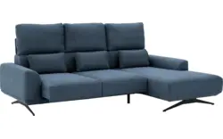 Goossens excellent loungebank princess blauw stof - 8231523-gespiegeld-01