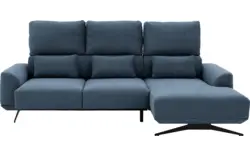 Goossens excellent loungebank princess blauw stof - 8231523-gespiegeld-01