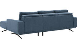 Goossens excellent loungebank princess blauw stof - 8231523-gespiegeld-01