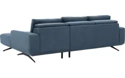 Goossens excellent loungebank princess blauw stof - 8231523-gespiegeld-01