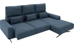 Goossens excellent loungebank princess blauw stof - 8231523-gespiegeld-01