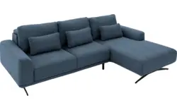 Goossens excellent loungebank princess blauw stof - 8231523-gespiegeld-01