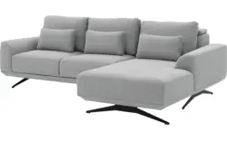 Goossens excellent loungebank princess grijs stof - 8231524-gespiegeld-01