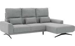 Goossens excellent loungebank princess grijs stof - 8231524-gespiegeld-01