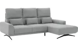 Goossens excellent loungebank princess grijs stof - 8231524-gespiegeld-01