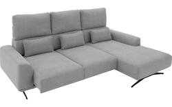 Goossens excellent loungebank princess grijs stof - 8231524-gespiegeld-01