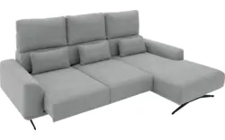 Goossens excellent loungebank princess grijs stof - 8231524-gespiegeld-01
