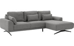 Goossens excellent loungebank princess grijs stof - 8231525-gespiegeld-01