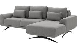 Goossens excellent loungebank princess grijs stof - 8231525-gespiegeld-01