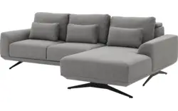 Goossens excellent loungebank princess grijs stof - 8231525-gespiegeld-01