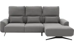 Goossens excellent loungebank princess grijs stof - 8231525-gespiegeld-01